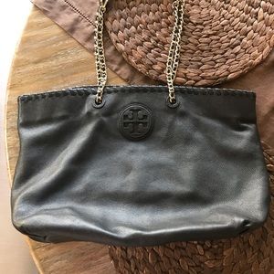 *reduced* TORY BURCH east west Marion leather tote